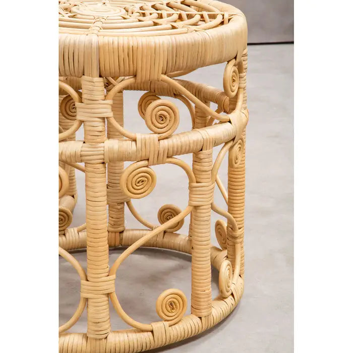 Maho Set Of Two Natural Rattan Tables