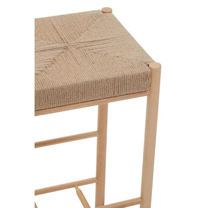 Bazaar Natural Wood Bar Stool