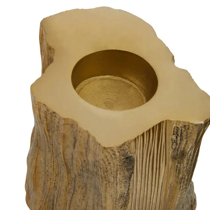 Ariante Set Of Two Gold Tealight Holders