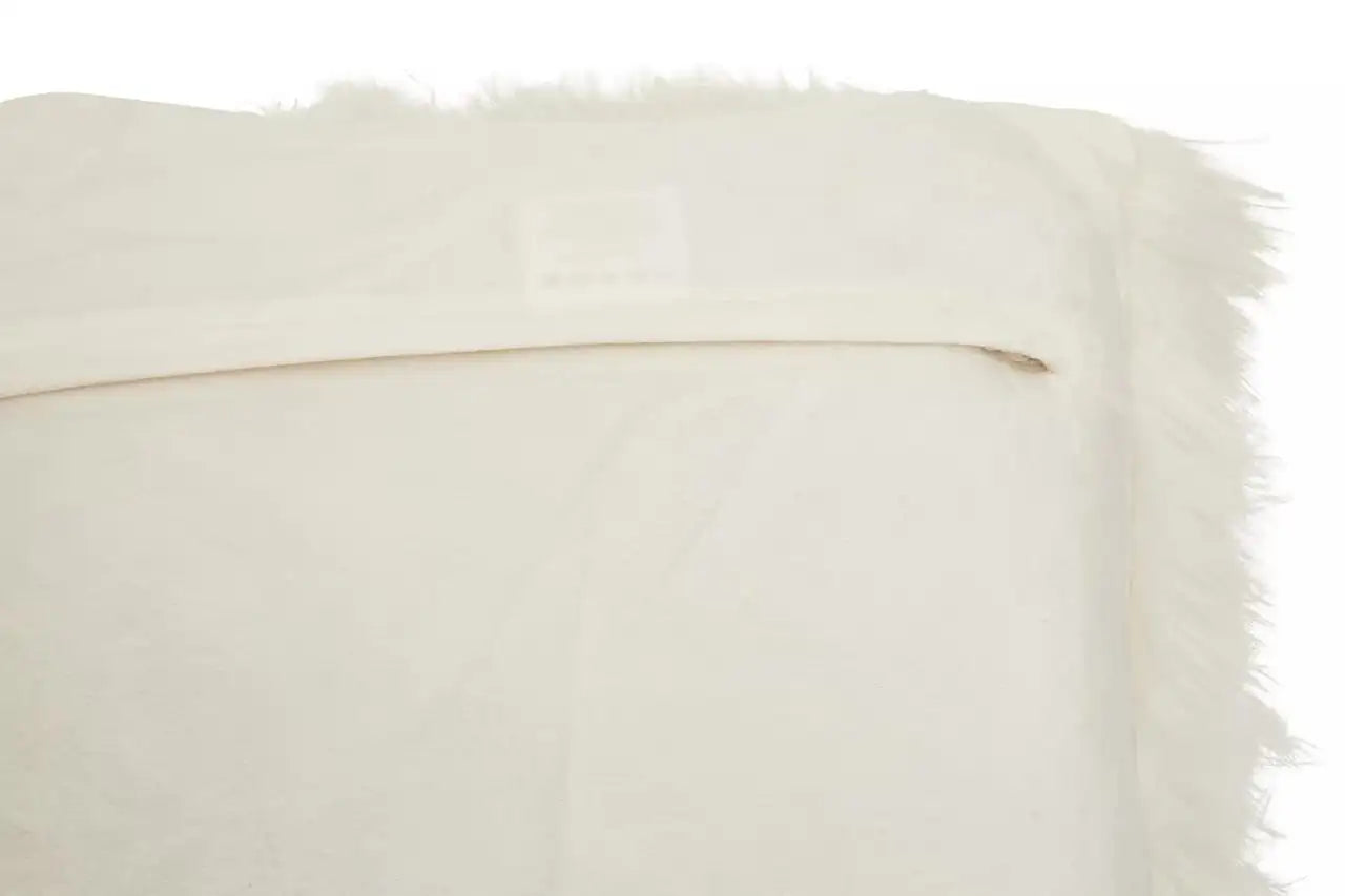 Bosanova Cream Square Fur Cushion