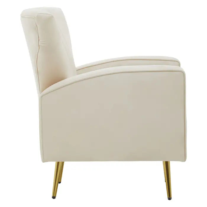 Halo Natural Velvet Armchair