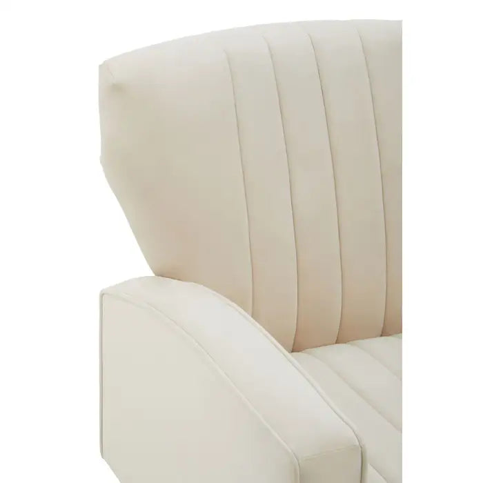 Halo Natural Velvet Armchair
