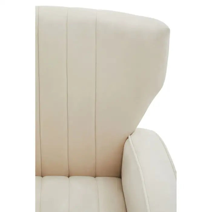 Halo Natural Velvet Armchair