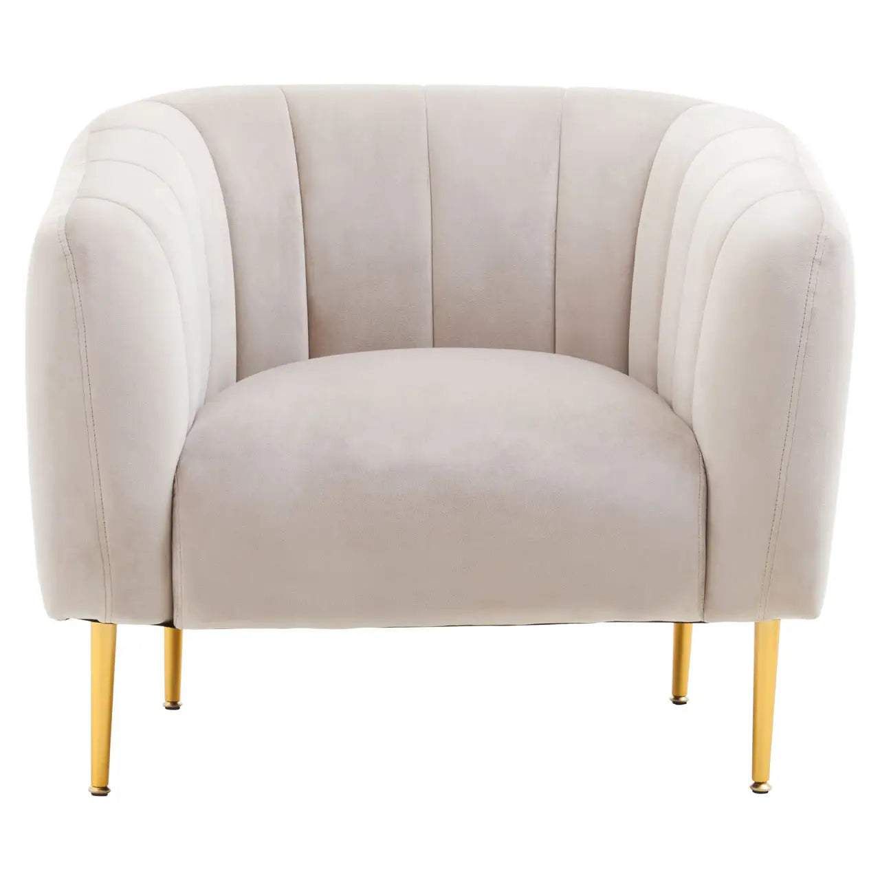 Yolanda Silver Grey Velvet Armchair