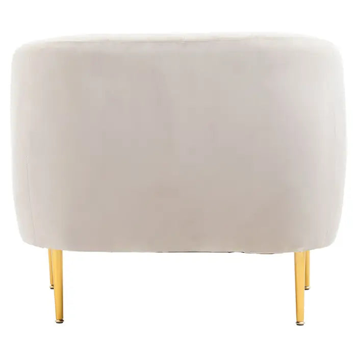 Yolanda Silver Grey Velvet Armchair