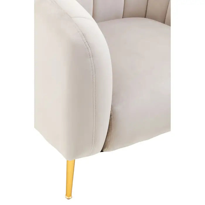 Yolanda Silver Grey Velvet Armchair