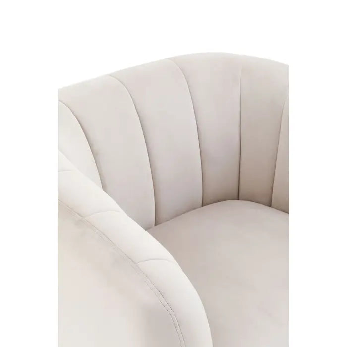 Yolanda Silver Grey Velvet Armchair