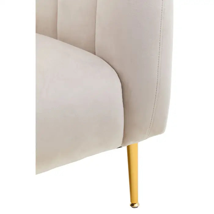 Yolanda Silver Grey Velvet Armchair