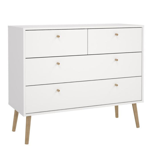 Creole Chest 2 + 2 Drawers White