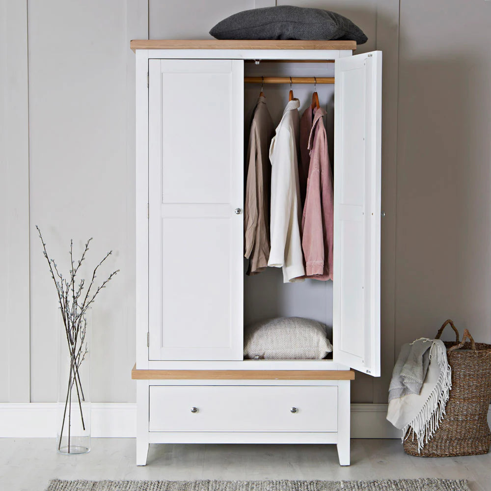 Ernest Bedroom White - 2 Door wardrobe