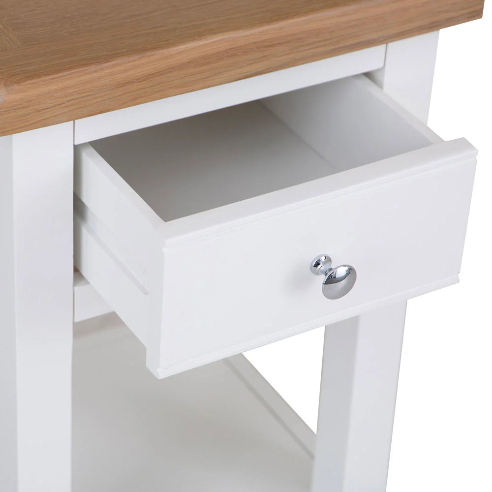 Ernest Dining White - Lamp table