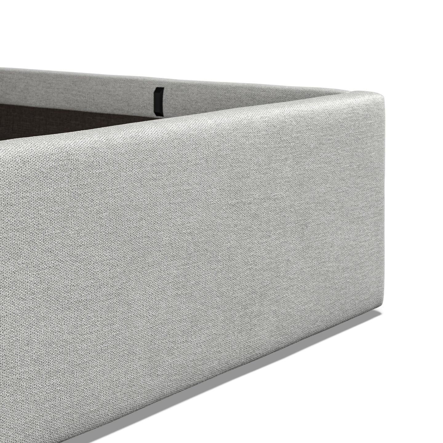 Bordeaux Fabric Bed Grey - 5'0 Fabric Bedframe Ottoman