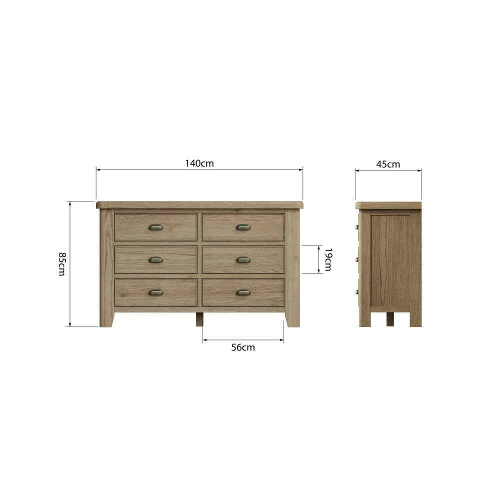 Henry Bedroom - 6 Drawer Chest