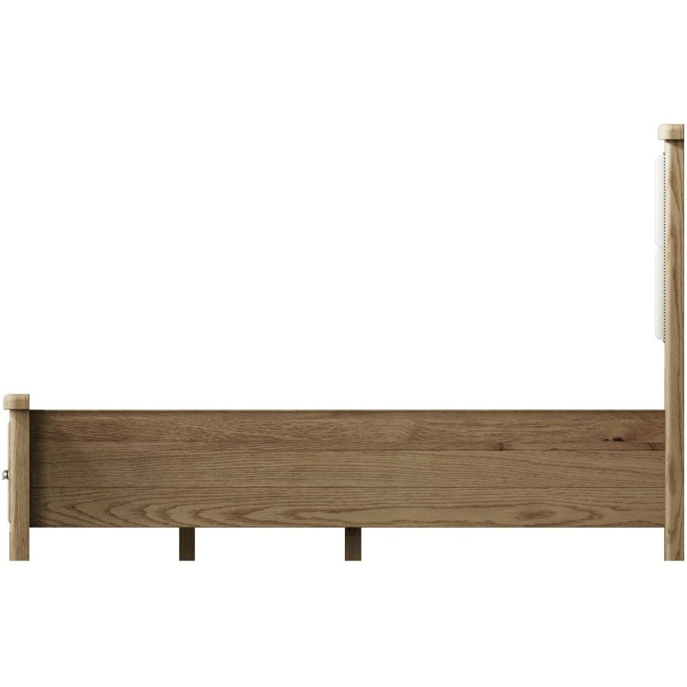 Helix 5'0 Bed with Fabric Headboard and Drawer Footboard