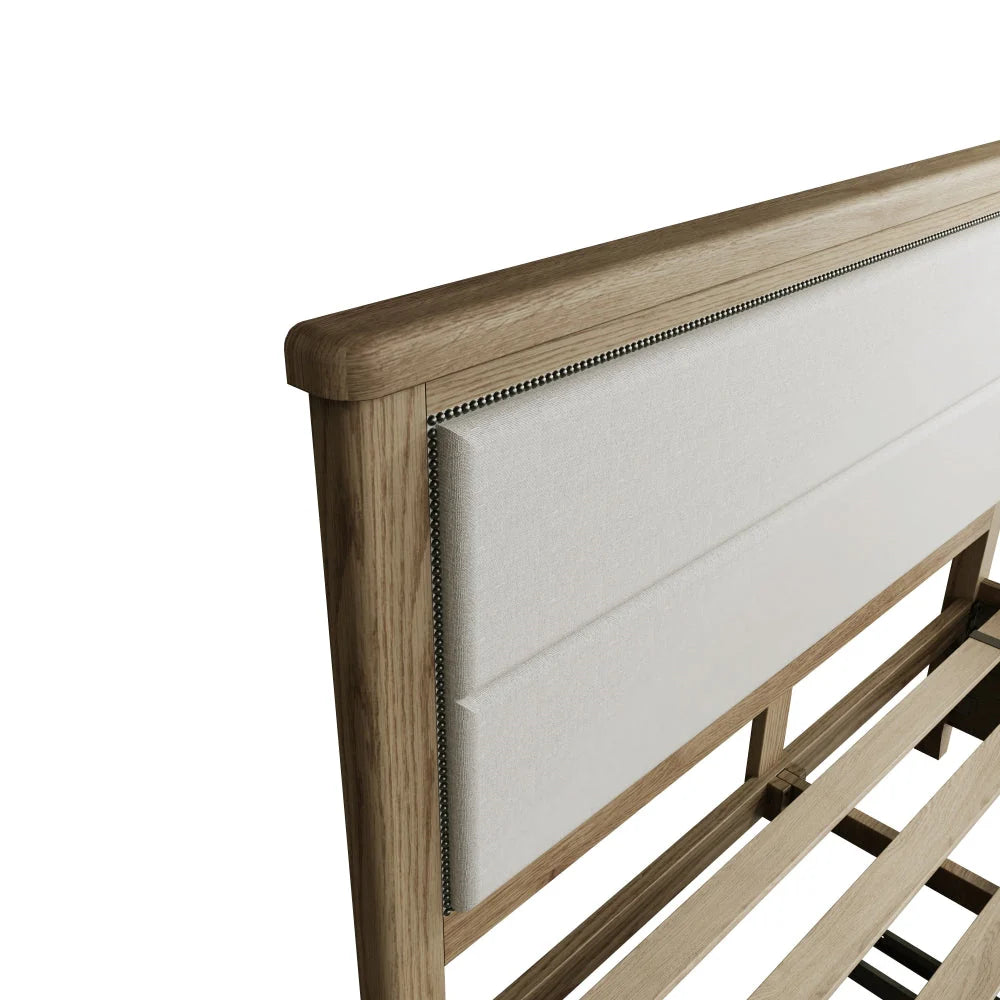 Helix 5'0 Bed with Fabric Headboard and Drawer Footboard