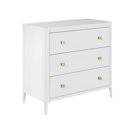 With soft, rounded edges, our Audrina Dresser is sleek and elevated, with a white oiled finish to add subtle luxury to any space.