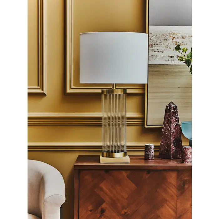 Lillie White And Gold Table Lamp