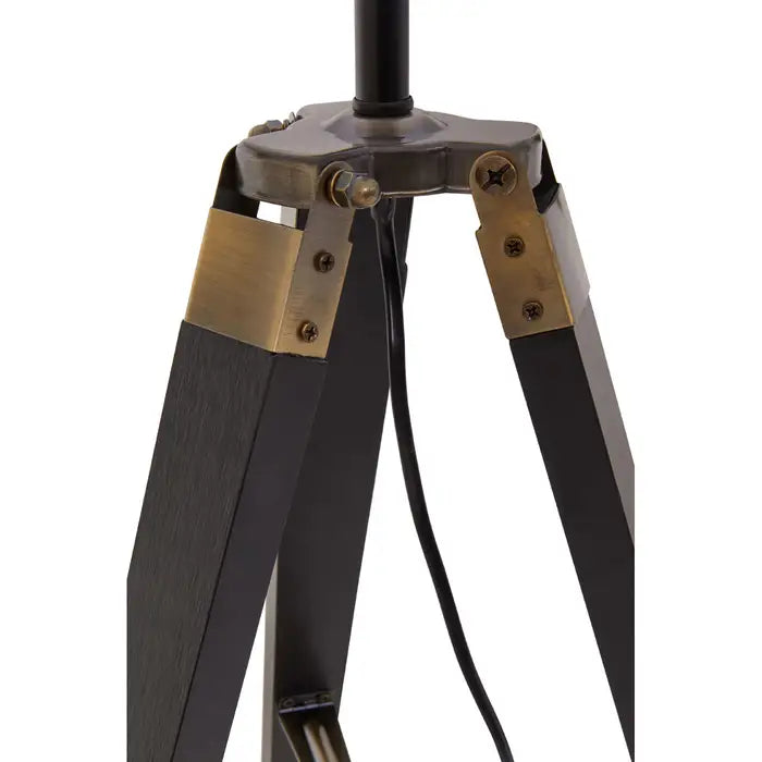 Malvern Tripod Table Lamp With Black Base