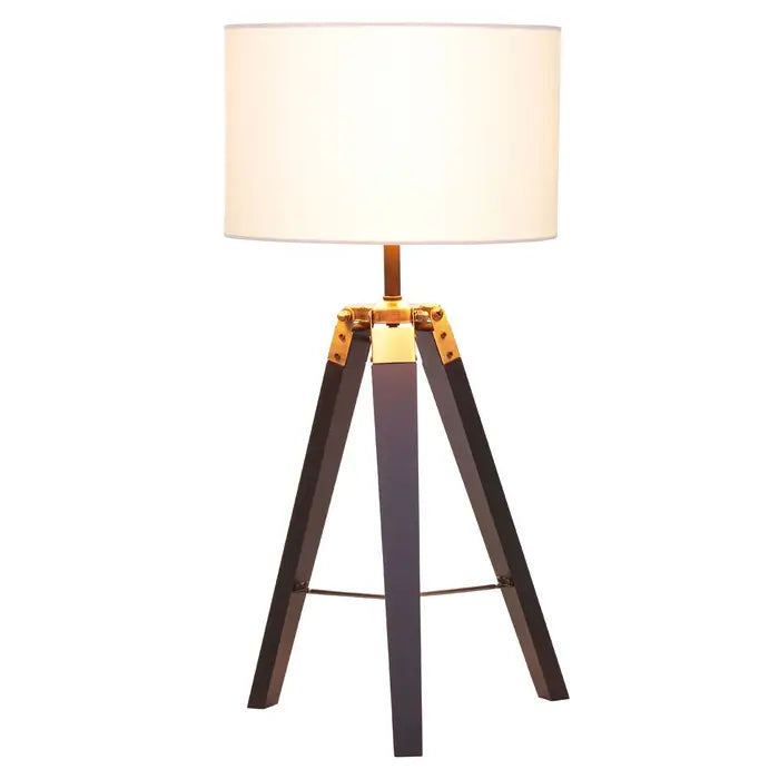 Malvern Tripod Table Lamp With Black Base