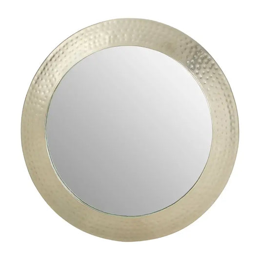 Temple Pewter Finish Wall Mirror