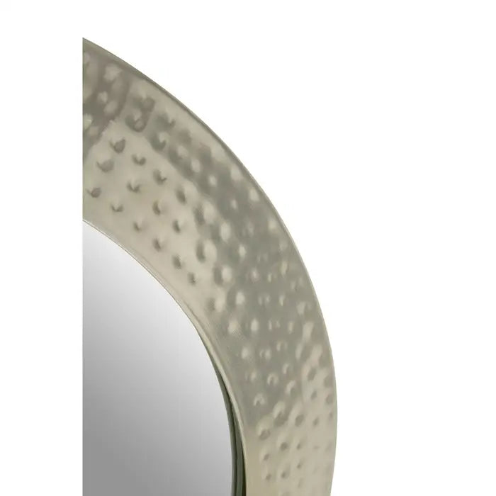 Temple Pewter Finish Wall Mirror