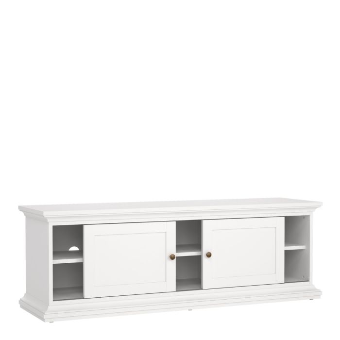 Perth TV Unit In White