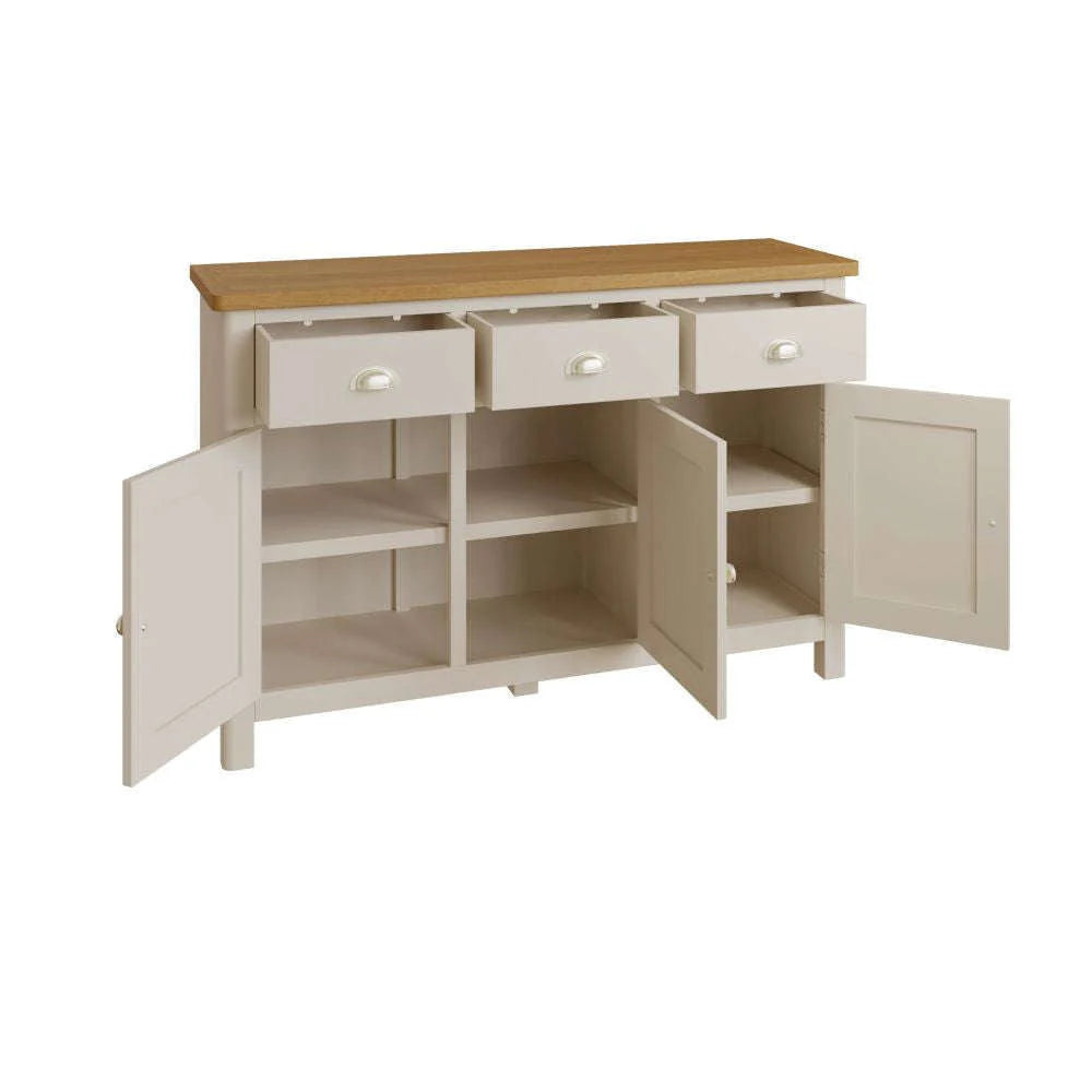 Realto Dining Truffle - 3 Door Sideboard