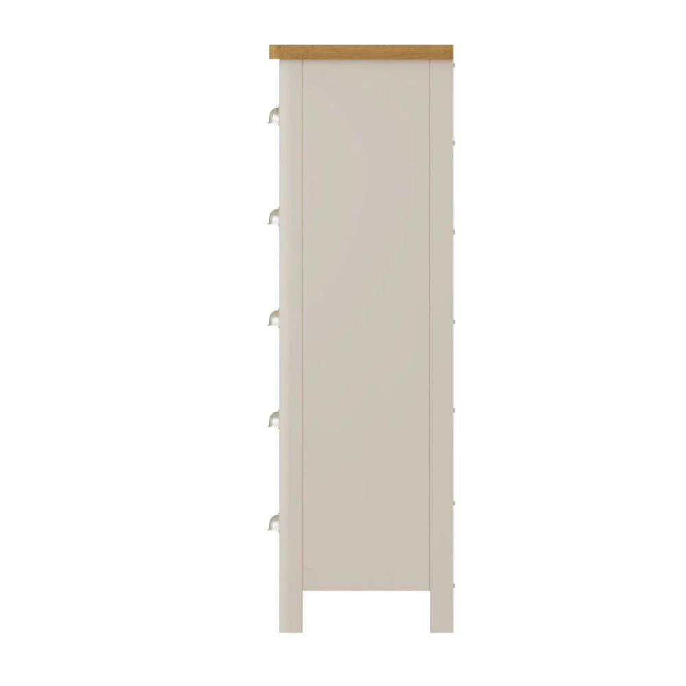 Realto Bedroom Truffle - 5 Drawer Narrow Chest