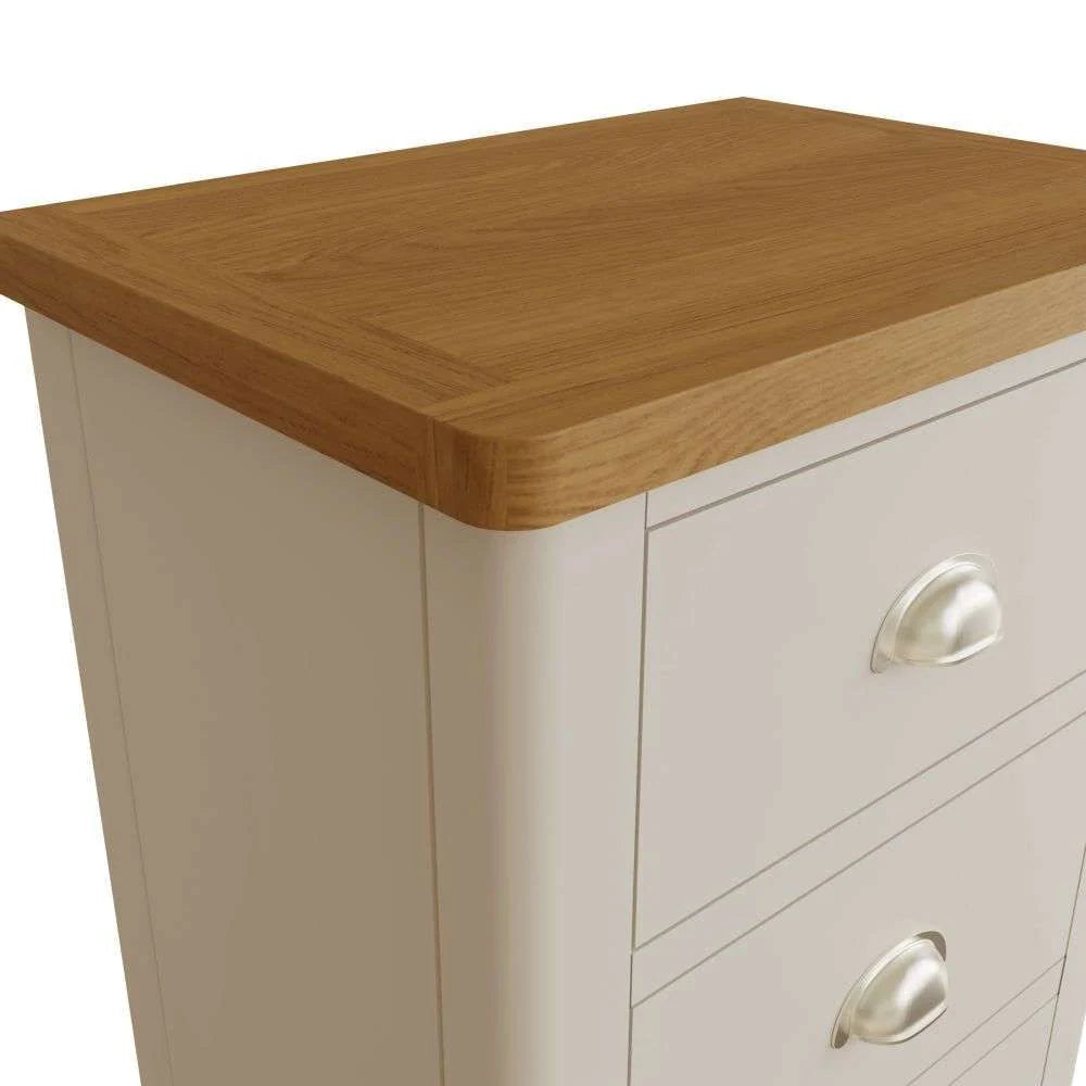 Realto Bedroom Truffle - 5 Drawer Narrow Chest