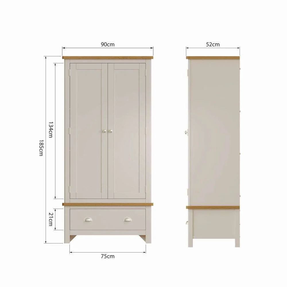 Realto Bedroom Truffle - Gents Wardrobe