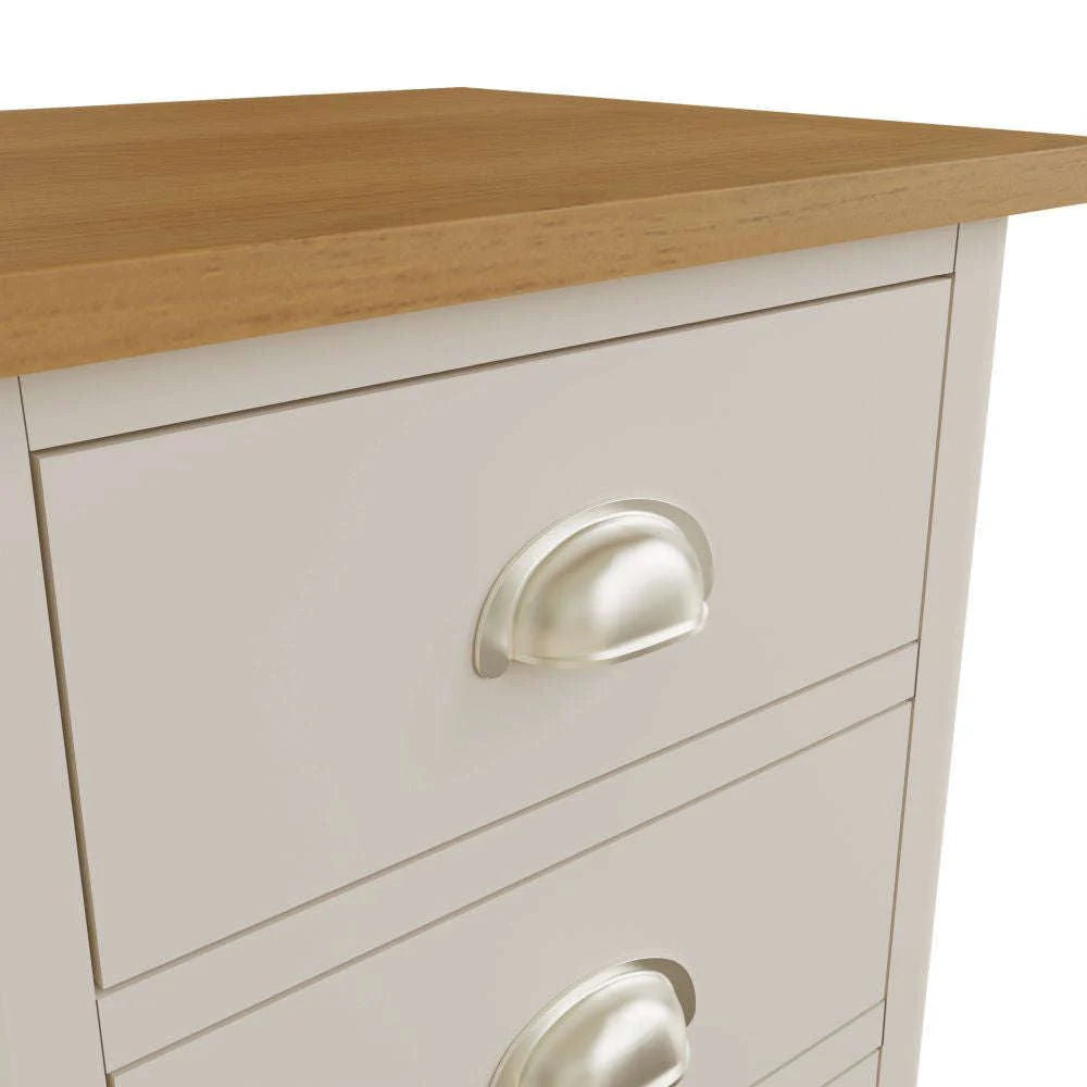 Realto Bedroom Truffle - 3 Drawer Bedside