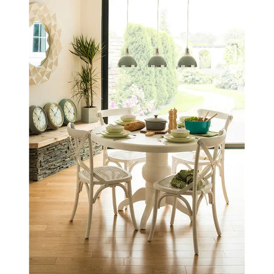 White Wash 5 piece dining set
