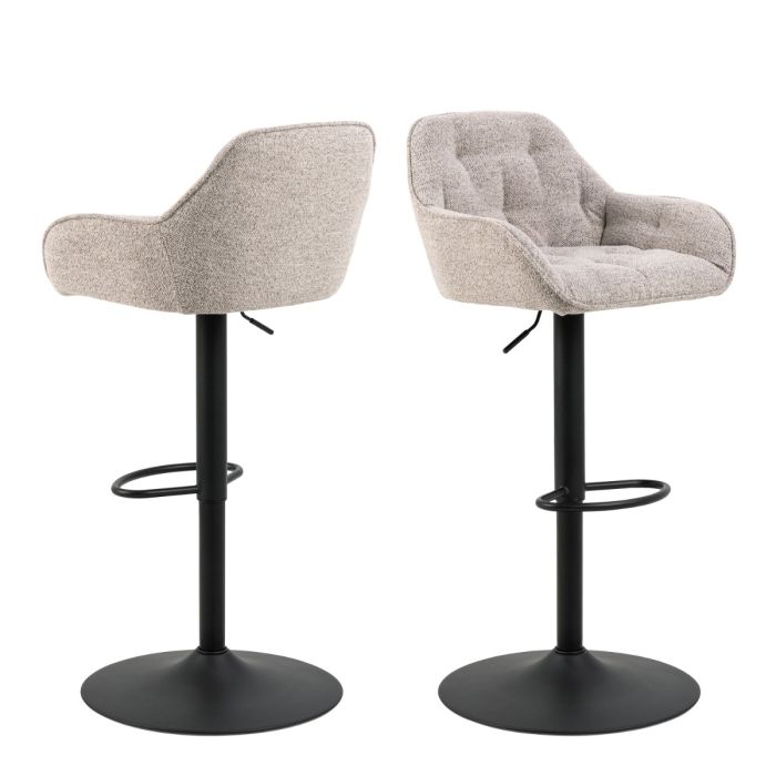 Blake Swivel Bar Stool In Monza Beige (Set of 2)
