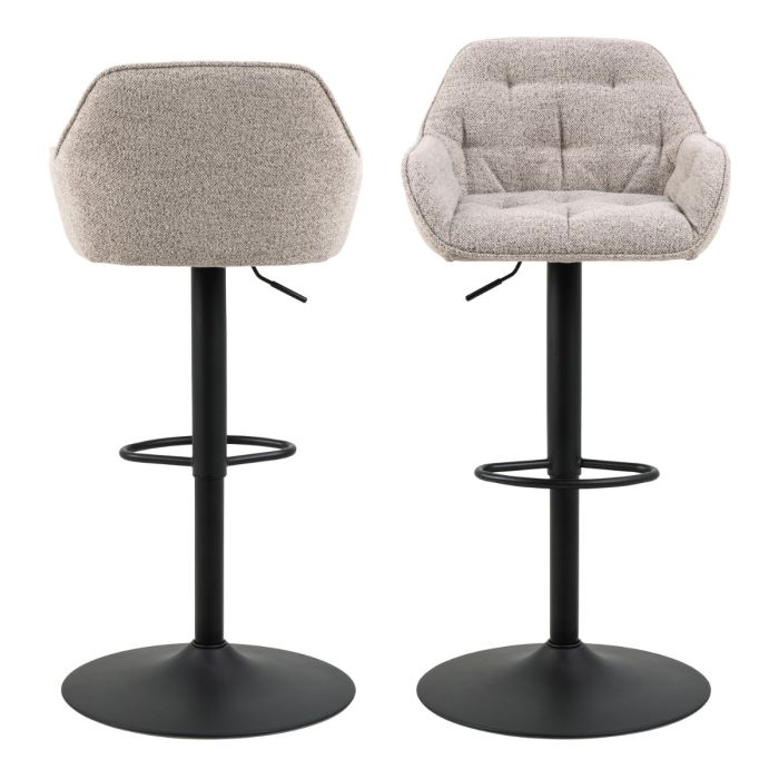 Blake Swivel Bar Stool In Monza Beige (Set of 2)