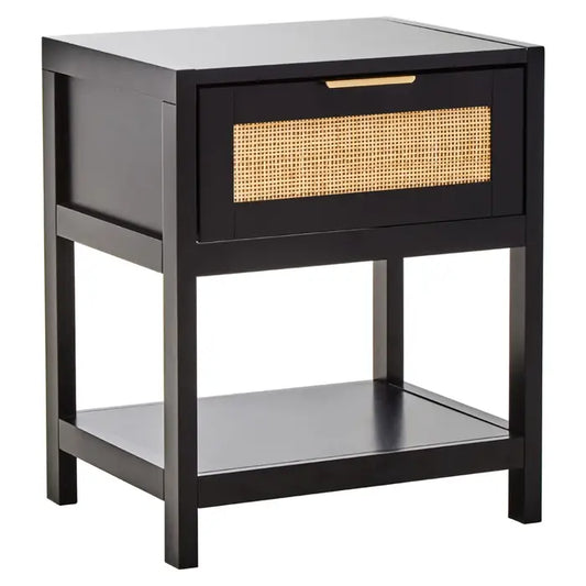 Sherwood Black Wood Side Table