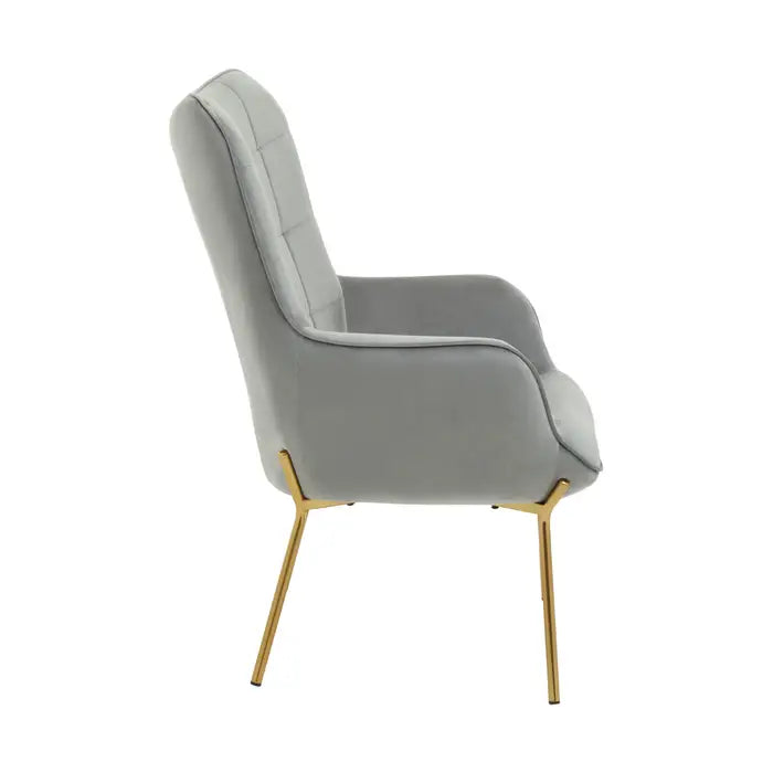 Sierra Grey Velvet Chair