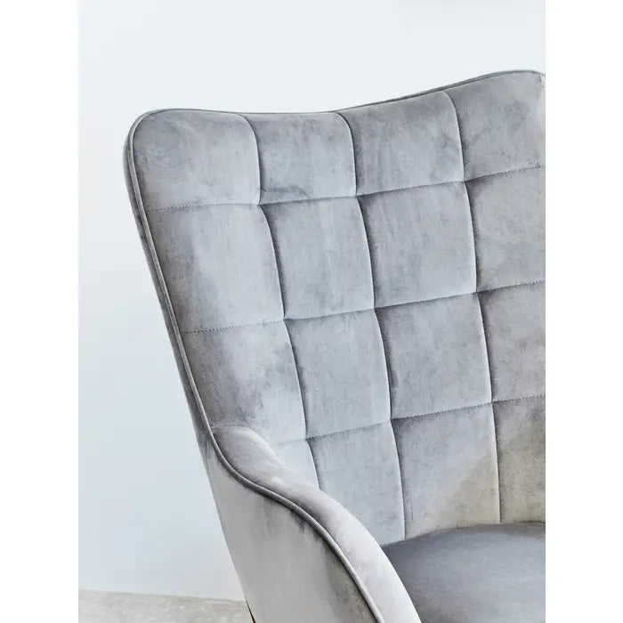 Sierra Grey Velvet Chair