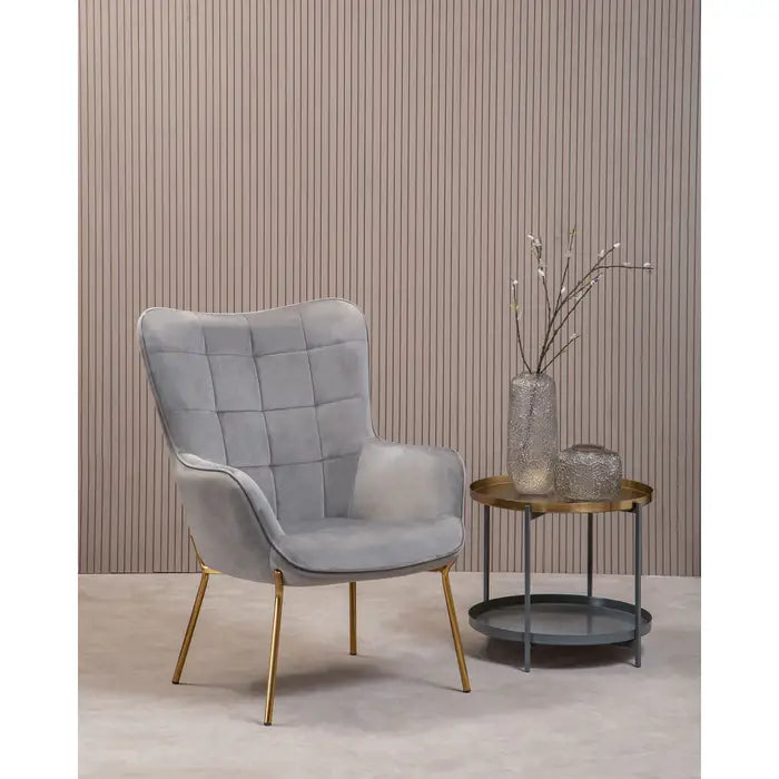 Sierra Grey Velvet Chair