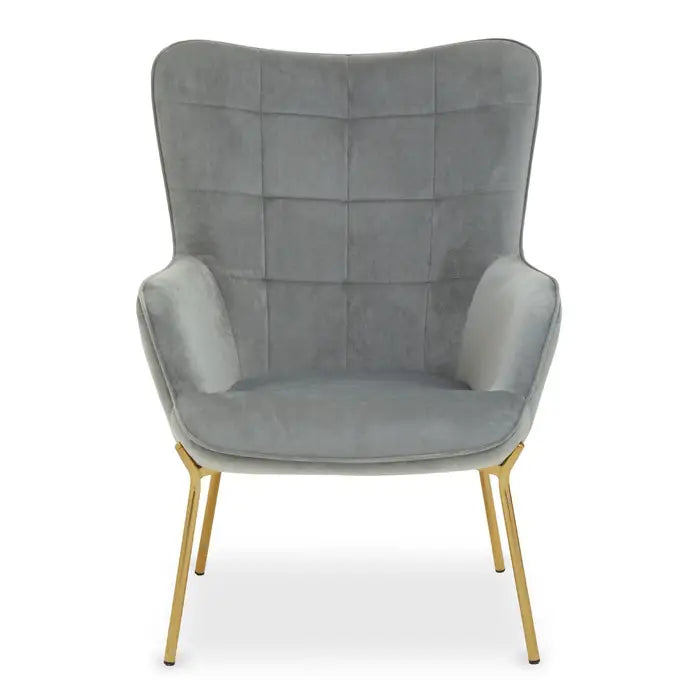 Sierra Grey Velvet Chair