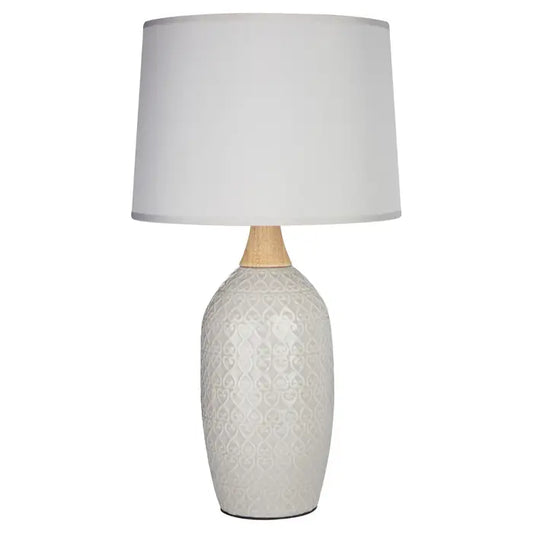Wylie Grey Ceramic Table Lamp