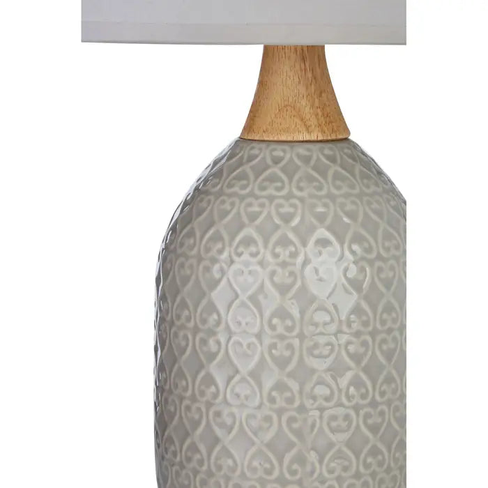 Wylie Grey Ceramic Table Lamp