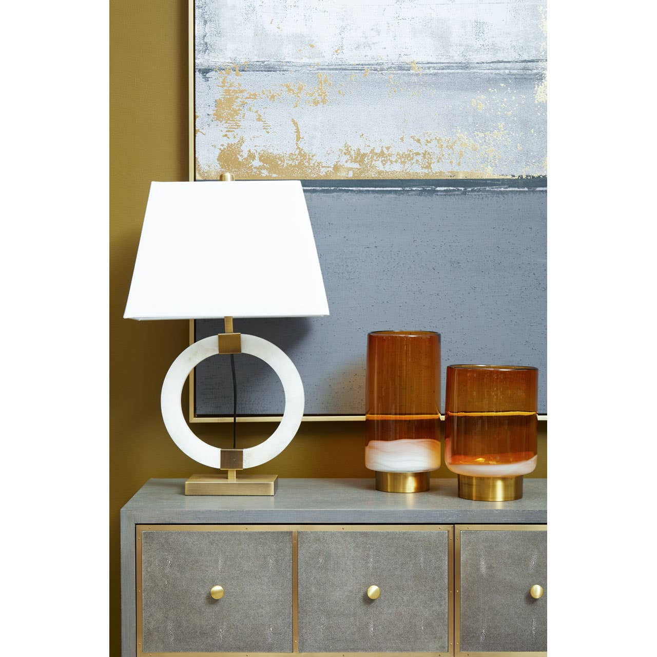 Diablo Four Drawer Console Table