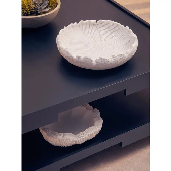 Brody White Flat Bowl