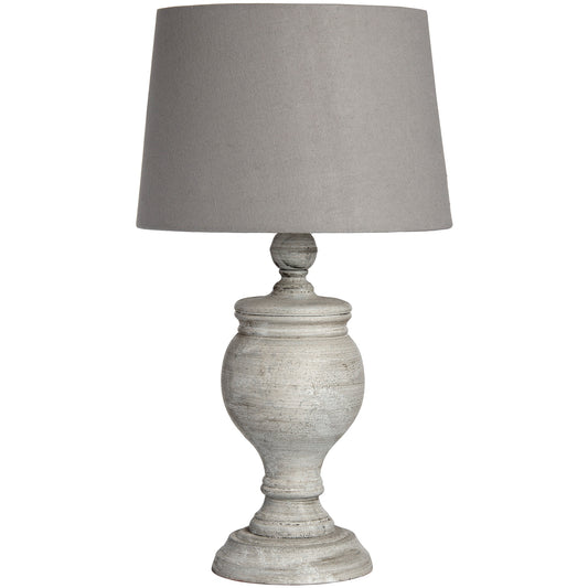A simple and elegant table lamp complete with linen shade, the Uma table lamp is a perfect fit with the trend for neutral interiors  Dimensions:&nbsp;30L x 30W x 53H