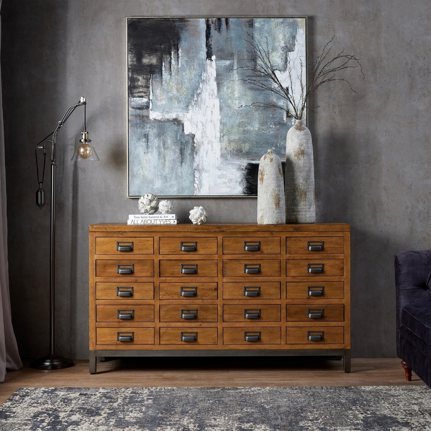 The Devon Collection 20 Drawer Merchant Chest