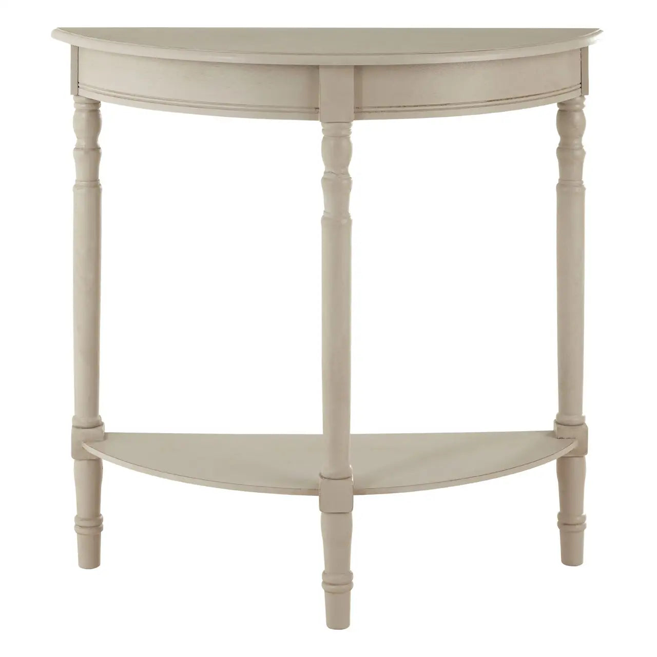 Herald Vintage Grey Half Round Console Table