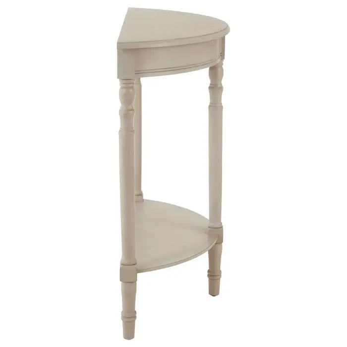 Herald Vintage Grey Half Round Console Table