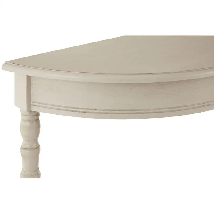 Herald Vintage Grey Half Round Console Table