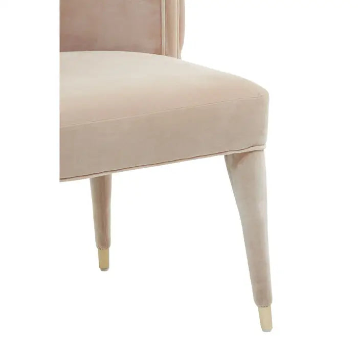 Vici Beige Tufted Backrest Chair