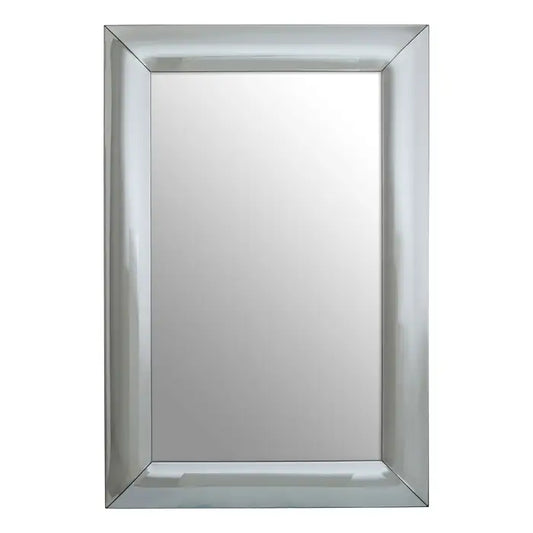 Create a subtle statement with the Josie wall mirror, it has an art deco style silver rectangular frame.  Dimensions; H129 x L10 x W90